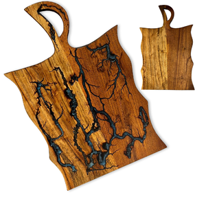 Tabla de cortar de madera y resina Tabla de cortar de epoxi de resina hecha a mano de alta calidad Diseño moderno Venta caliente Venta - Product Image 3