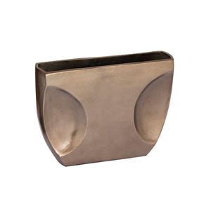 แจกันดอกไม้โลหะอลูมิเนียมตกแต่งสำเร็จสีทองหรูหราทันสมัยสำหรับงานแต่งงานและบ้าน - Product Image 1