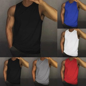 Débardeur d'été décontracté Design Running Men Gym Breathable Jogging Wear High Quality Customize 100% Cotton Singlets - Product Image 1