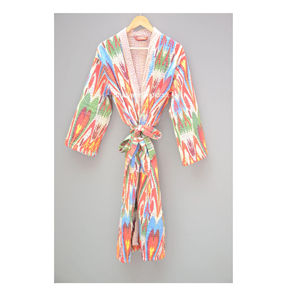 Robe de chambre matelassée à manches longues en coton Kantha de meilleure qualité pour femmes - Product Image 1