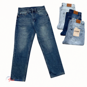 กางเกงยีนส์เอวสูงสำหรับผู้ชายกางเกงลำลองพิมพ์ลายดอกไม้สีพื้นฤดูใบไม้ร่วง/ฤดูหนาวกางเกงยีนส์พิมพ์ลาย3D ซักกลาง - Product Image 5