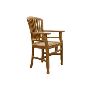 Chaise de salle à manger contemporaine en teck Batavia pour l'extérieur Mobilier en bois - Product Image 1