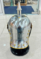 Casque allemand Pickelhaube ACIER Officier impérial prussien à pointes Casques de la Première et de la Seconde Guerre mondiale Réplique