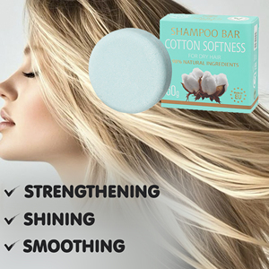 Champú Sólido Refrescante Anticaspa con Suavidad de Algodón, Hecho a Mano, Natural, con Manteca de Cacao y Aceite de Oliva, Hidratante, Marca Privada - Product Image 4