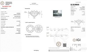 เพชร B2B บริสุทธิ์สำหรับ Gia ได้รับการรับรองจาก Gia เพชรสีขาวหลวมๆ1.07 CT กลม M ธรรมชาติไหลแบบบริสุทธิ์บริสุทธิ์ - Product Image 2