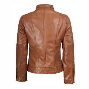 Chaqueta de Cuero para Mujer Disponible en Todos los Tamaños y Colores, Transpirable, Abrigada, Impermeable y Cortavientos - Product Image 5