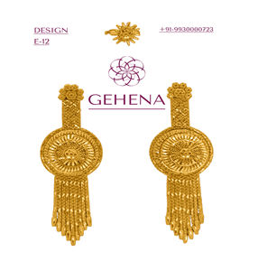 Juego De pendientes chapados en oro De 24K para mujer, aretes De lujo, placa o conjunto africano, joyería africana, 5 gramos - Product Image 1