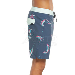 Shorts décontractés pour hommes, coupe classique, taille mi-haute, sublimation, tissu en coton mélangé doux, séchage rapide et respirant - Product Image 4