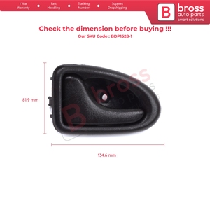 Manija Interior Izquierda Negra Tipo Varilla BDP1528-1 para Clio 2, Scenic, Megane 1, Trafic, Master 2, Mascott, Logan 1, Movano, Vivaro A Inter - Product Image 6