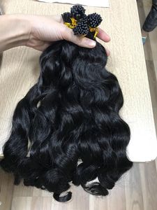 Extensiones de Cabello Humano Virgen Vietnamita de Primera Calidad, Ondulado Suave, Punta I, Sin Procesar, de un Solo Donante, Estilo de Onda Natural, Se Puede Teñir - Product Image 5