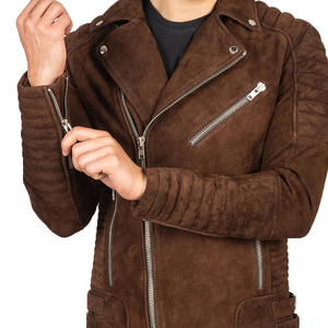 Vestes en cuir de daim pour hommes Custom Biker Haus Industries - Product Image 1