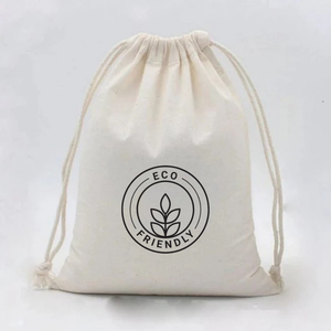 กระเป๋าผ้าฝ้ายแบบหูรูดออกแบบโลโก้ได้ตามต้องการเหมาะสำหรับบรรจุภัณฑ์ของขวัญรองเท้าซักรีดกีฬาเครื่องประดับและถุงใส่ของ - Product Image 4