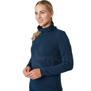 Sweatshirts à manches longues et demi-fermeture éclair tenues d'automne vêtements avec poche - Product Image 6