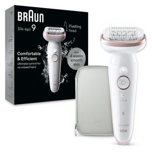 <span class=keywords><strong>Depiladora</strong></span> Eléctrica <span class=keywords><strong>Braun</strong></span> <span class=keywords><strong>Silk</strong></span>-pil 9 Flex para Uso en Seco y Húmedo con Cabezal Flexible para Mujeres, Producto Europeo con Garantía Oficial - Product Image 1