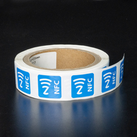 Etiqueta NFC Personalizada ISO14443A NXP-NTAG213 215 216, Etiqueta RFID, Rollo de Etiquetas NFC para Gestión de Bibliotecas