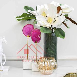 Home Intérieurs Sculpture de table en marbre d'agate pour bureau Décorations de bureau Sculpture en marbre d'agate abstraite unique Best Seller - Product Image 3