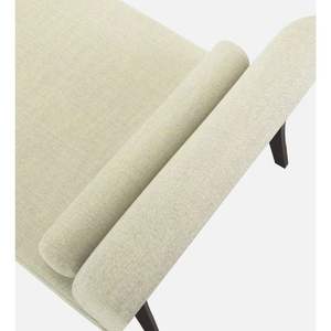 Chaise longue contemporaine en tissu RHS dans une application de salon crème ivoire - Product Image 6