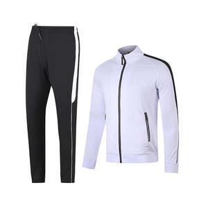 Ensemble de survêtement pour homme en deux pièces, vente en gros, motifs, coton et polyester, veste et pantalon de survêtement, vêtements de sport actifs OEM, sweats à capuche - Product Image 1
