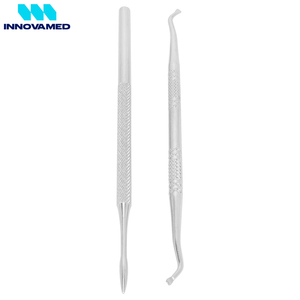Kit d'élimination des ongles incarnés en acier inoxydable, curettes et limes de podologie, ensemble d'outils de pédicure à double extrémité par INNOVAMED - Product Image 5