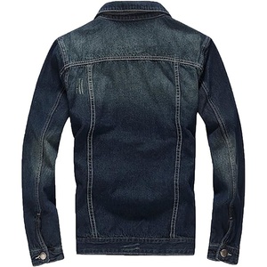 <b>Men</b> <b>Jacket</b> Casual Loose <b>Denim</b> <b>Jacket</b> Hot Selling Custom Long Sleeve Drop Shoulders Wholesale Breathable <b>Men</b> <b>Denim</b> <b>Jacket</b> - Product Image 4