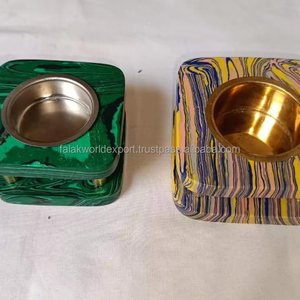 Quemador de incienso de pirámide de pino antiguo hecho a mano de madera Mabkhara Bakhoor estufa incensario árabe Oud caja de aromaterapia uso religioso FWE - Product Image 2