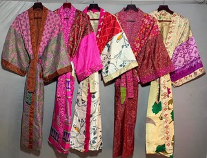 Lot de saris assortis en gros pour robe kimono à la mode pour femmes pour cadeau de plage de printemps - Product Image 3