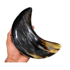Faizacraft, venta al por mayor, cuencos de cuerno Natural de búfalo de alta calidad, estilo Animal de cuerno Real, artesanía de mesa tallada, artesanías naturales altas - Product Image 1