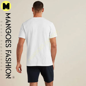 T-shirts en coton 100% pour hommes, en gros, personnalisés, vierges, impression de logo, haute qualité, taille plus, t-shirts unis pour hommes - Product Image 4