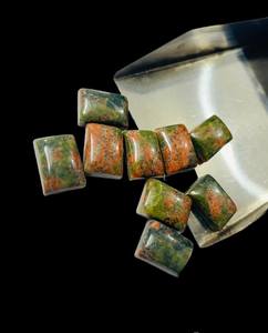 20 Pieces Natural Unakite Jasper Cabochon Lot Polished Gemstone for Jewelry Making 8x10mm-15x35mm - Product Image 6