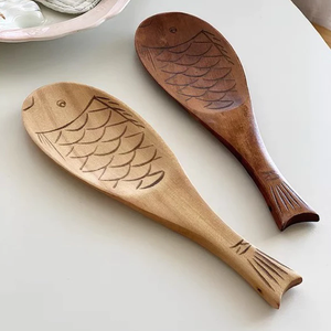 <b>Fish</b> Design Wooden Spoon - Unique Hand-Carved Utensil for Cooking, Serving & <b>Gift</b> Giving | Artisan Craft from Vietnam - Product Image 3