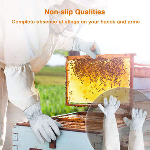 Gants de protection pour l'apiculture, manches aérées avec tissu doux épaissi pour hommes, derniers gants apiculteurs de Eiza Industries - Product Image 5