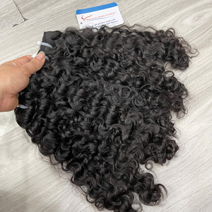 Super vente!!! Paquets de cheveux bruts doublement étirés Extensions de cheveux bouclés birmans Steam Big All-Length with Lace Closure pour la fabrication de perruques - Product Image 4