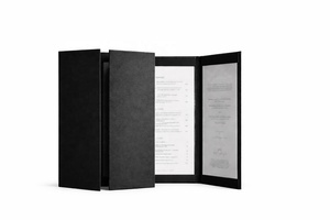 Cubierta de Menú de Cuero PU DIVRIS DRL-110 con Anillas Metálicas, Capacidad para Múltiples Páginas, para Restaurantes y Hoteles, Tamaños y Colores Personalizables - Product Image 2