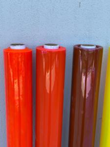 Rouleau de film PVC transparent coloré |   Feuille de vinyle plastique translucide haute brillance pour sacs | Rouleau de PVC transparent teinté doublement poli - Product Image 4