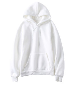 Sudadera con capucha de algodón de gran tamaño de alta calidad personalizada para hombre 2025 gruesa anticontracción bordada y teñida Lisa para invierno - Product Image 4