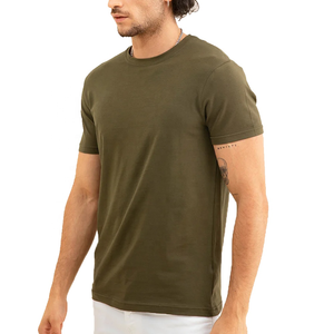 Top Trending Heavy Weight Men's Premium Camisas de algodón orgánico 100% Tela de fibra de bambú Mangas cortas - Product Image 1