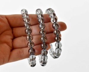 Wholesale Natural Crystal Aura Quartz Smokey Quartz <b>Healing</b> 8mm <b>Bracelet</b> for Meditation Jewelry - Product Image 2