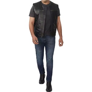 Gilet d'équitation en cuir respirant pour l'hiver, équipement de protection corporelle rembourré professionnel, personnalisable pour hommes et femmes - Product Image 4