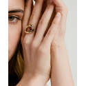 Anillo de Moissanita Orgánica DME con Curva, Joyería con Piedras Preciosas - Product Image 2