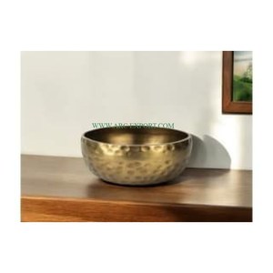 Cuenco de latón decorativo superior, Color dorado, diseño hecho a mano, soporte, vajilla, cuenco para servir con venta, aspecto admirable, suministro de cuenco para servir - Product Image 5