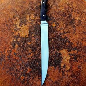 Cuchillo De Filete de acero al carbono Premium OEM con funda de cuero, marca personalizada disponible al aire libre, caza y pesca, maquinilla de afeitar afilada - Product Image 5