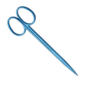 Tijeras de puntada quirúrgica de alta calidad, tijeras quirúrgicas de punta afilada fina con revestimiento de Color azul, tijera médica recta - Product Image 5