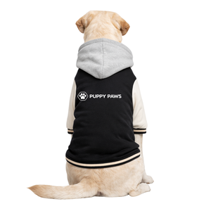 Dog Varsity Jacket for Pets Minimal Hooded <b>Fleece</b> Dog Coat Comfortable Winter Outerwear For Small Medium Large Dogs - Product Image 2