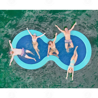8ft et 7ft PVC Sun Pad eau plate-forme quai flottant piscine hamac Sunchill flotteur gonflable maille eau hamac pour mer