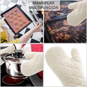 Manoplas de algodón con estampado personalizado para horno, forro acolchado más grueso, alta resistencia al calor, para hornear, cocinar, asar, sublimación de alta calidad - Product Image 6