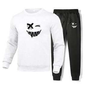 Survêtement 2 pièces d'été pour hommes, respirant et écologique 100% coton imprimé Panda, sweat-shirt de sport décontracté, grande taille - Product Image 4