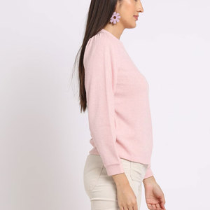 Nouveau sweat-shirt pour femme avec uni à la mode à manches longues personnalisé couleur unie polaire Fitness pas cher prix élégant femmes sweat - Product Image 6