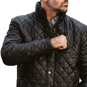 Vintage Jackets <b>Quilted</b> Bomber Jacket Wholesale Custom Premium Quality <b>Winter</b> <b>Quilted</b> Down Men's Jackets - Product Image 3