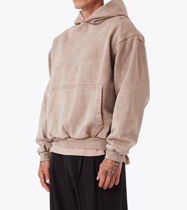 Sweat à capuche épais de haute qualité 100% sweat à capuche blanc en coton à séchage rapide vêtements de sport sweats à capuche de fitness élégants pour hommes - Product Image 3