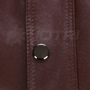 Venta al por mayor Tallas grandes Chaqueta de cuero Chaleco de uso al aire libre Chaqueta de cuello en V Chaleco de cuero Chaqueta - Product Image 6